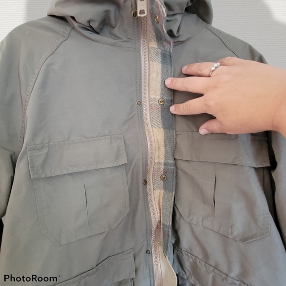 Vintage 60's Woolrich army green jacket, size Medium - Picture 3 of 13